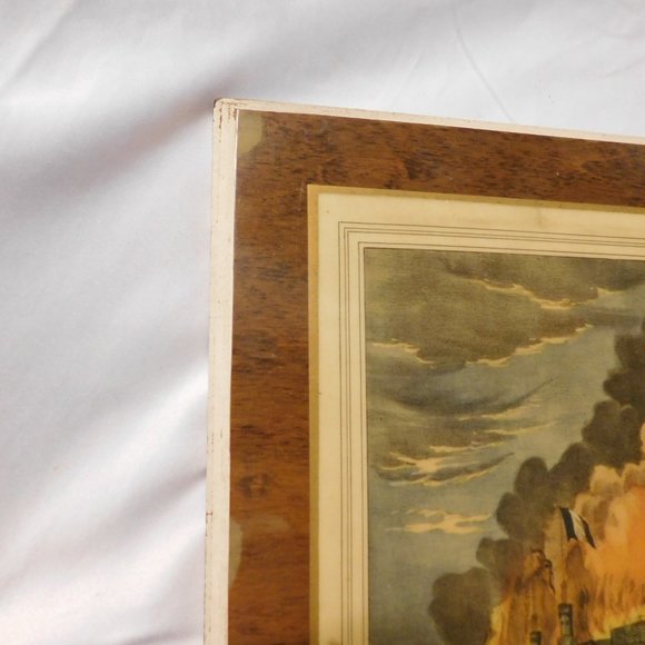 Vintage Currier and Ives Burning of New York Crystal Palace Art Plaque - Picture 5 of 9